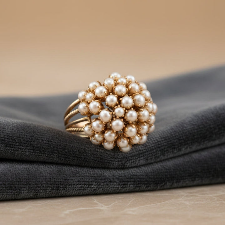 Bague en Perles Incrustées