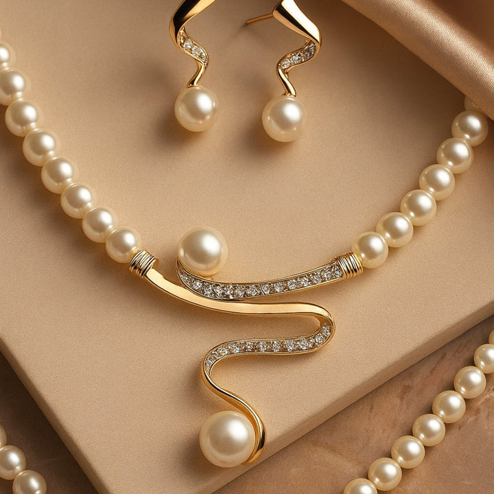 Ensemble de Bijoux en Perles Élégantes