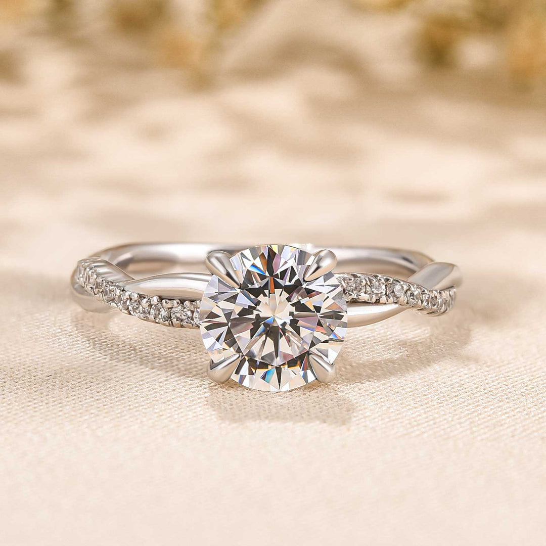 Bague Jane | Or Blanc