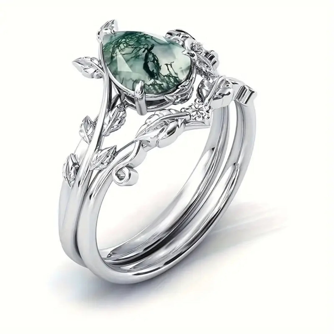 Bague en Cristal de Goutte en Agate Musquée
