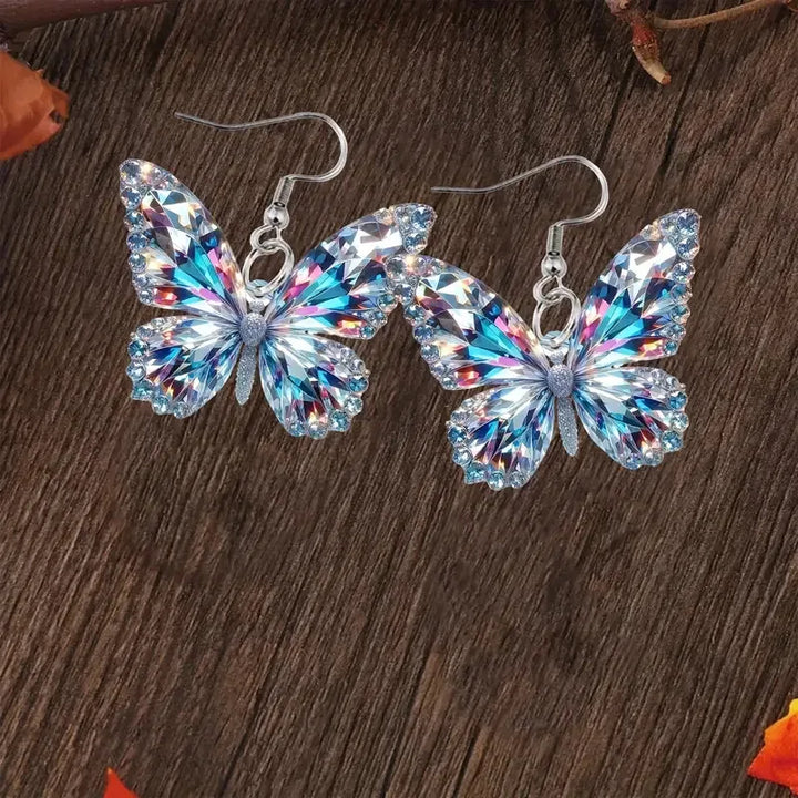 Boucles d'oreilles affirmées Papillon Étincelant