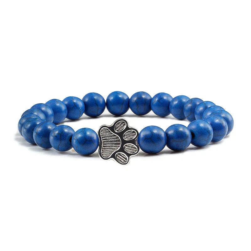 Bracelet Patte Perlé – Design en Pierre Naturelle