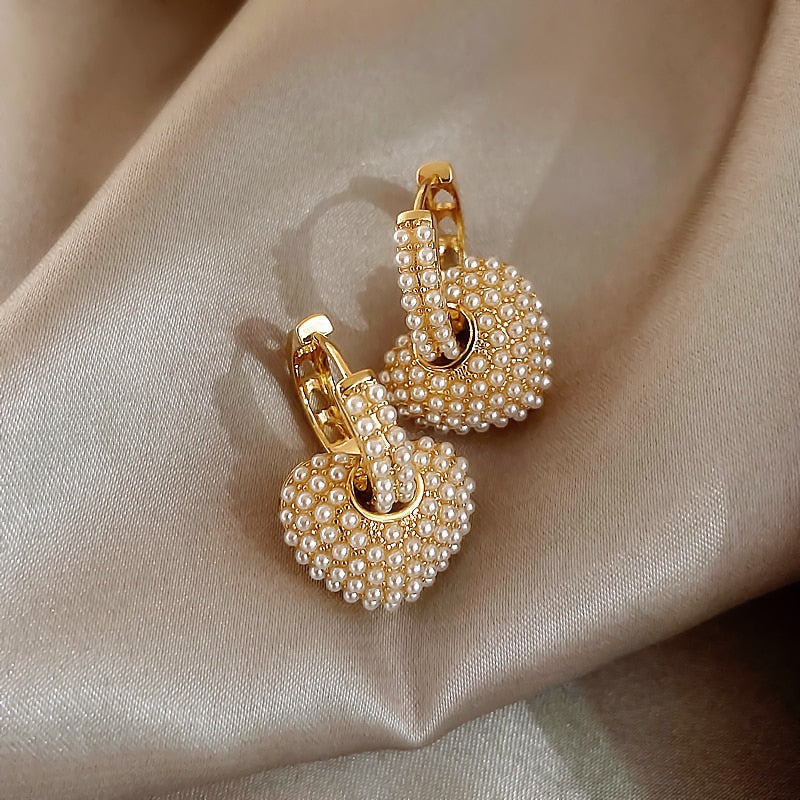 Boucles d'oreilles Perle d'Amour en Or