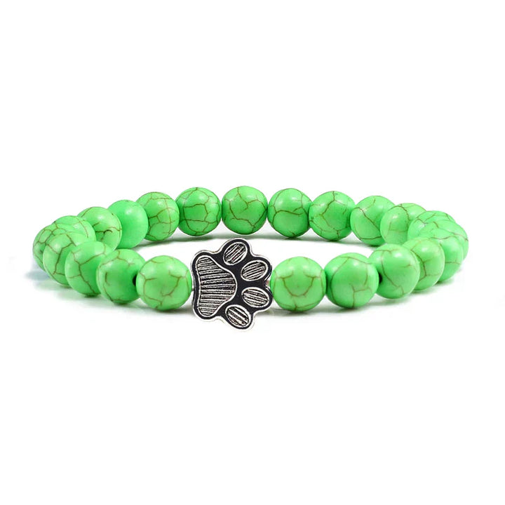 Bracelet Patte Perlé – Design en Pierre Naturelle