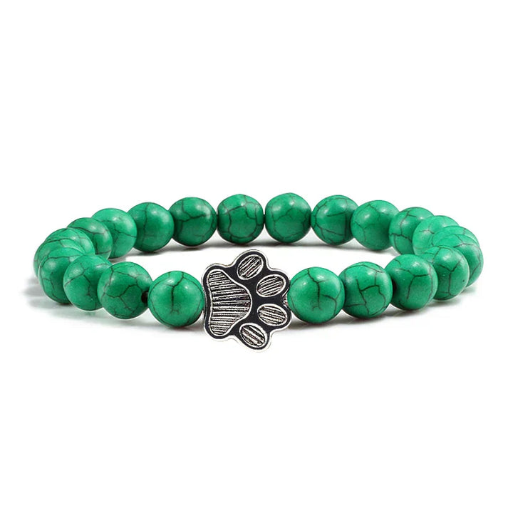 Bracelet Patte Perlé – Design en Pierre Naturelle