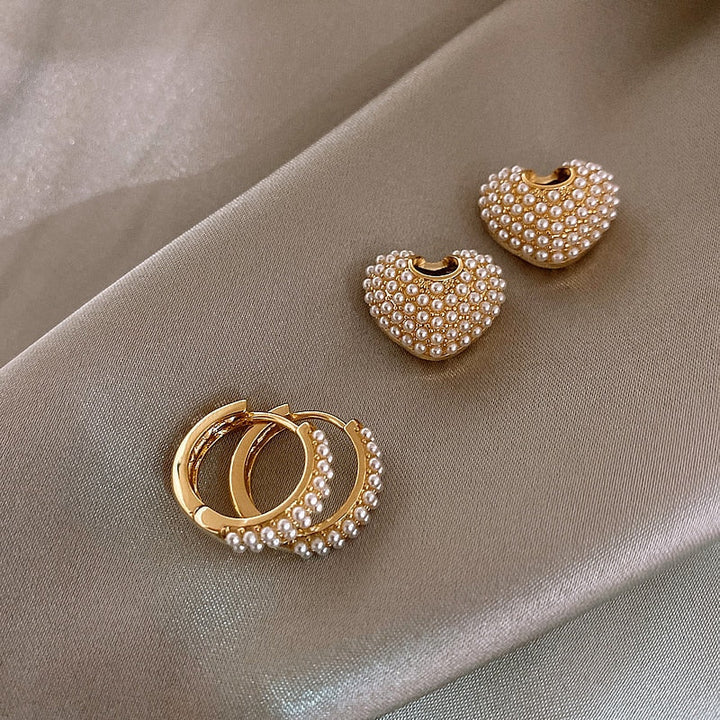 Boucles d'oreilles Perle d'Amour en Or