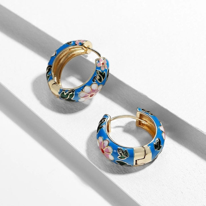 Boucles d'oreilles en fleurs de luxe