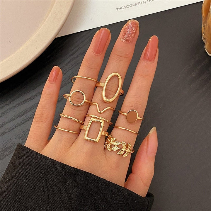 Pack de 11 Bagues en Argent Vintage