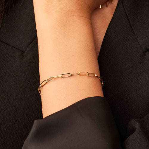 Bracelet Lien Venise | Or Blanc