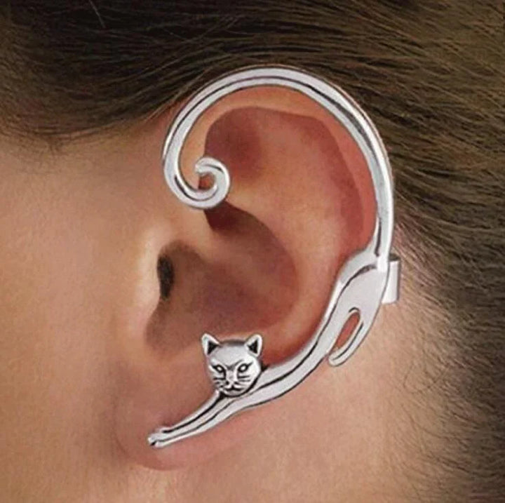 Boucles d'oreilles Charme Silver Whisker | Or Blanc