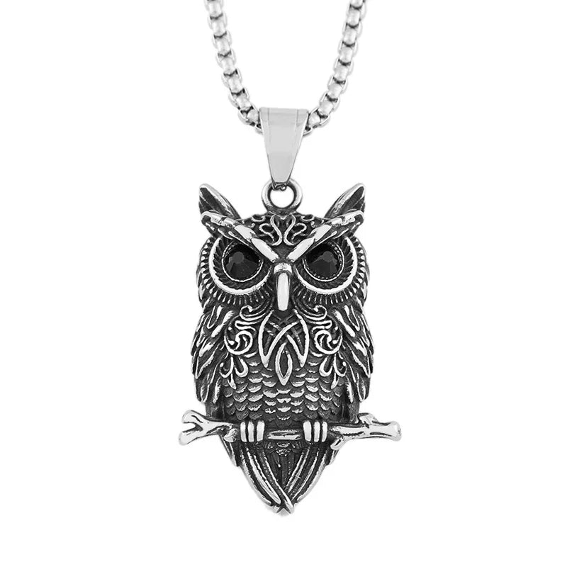 Collier Pendentif Sagesse Hibou Vintage