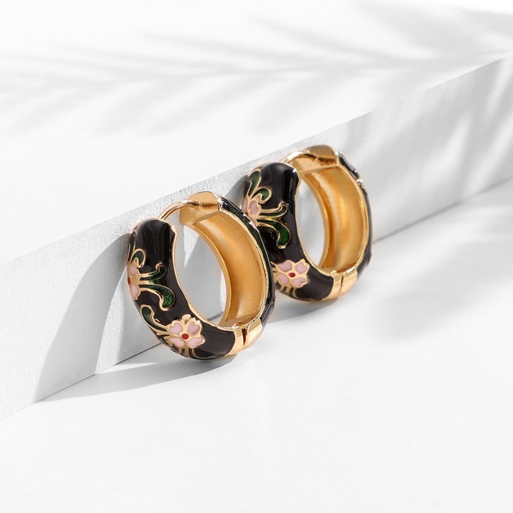 Boucles d'oreilles en fleurs de luxe