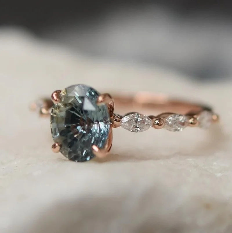 Bague en Saphir Rose Vintage