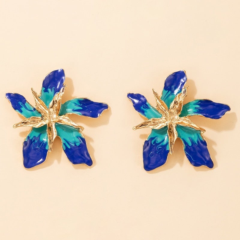 Boucles d'oreilles Fleurs Chanceuses en Or