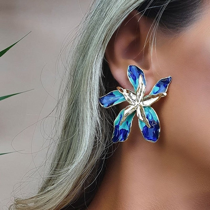 Boucles d'oreilles Fleurs Chanceuses en Or