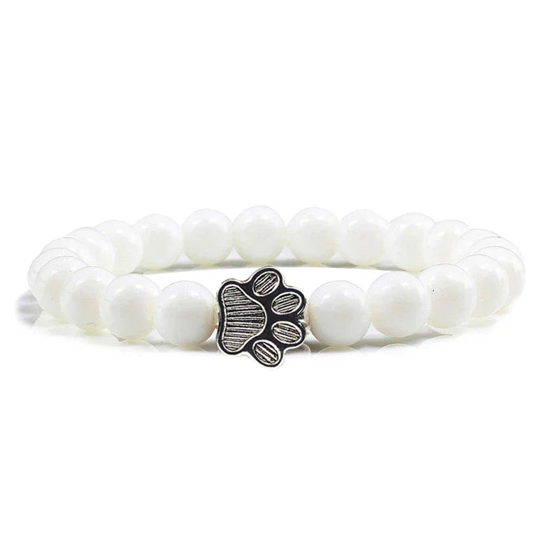 Bracelet Patte Perlé – Design en Pierre Naturelle