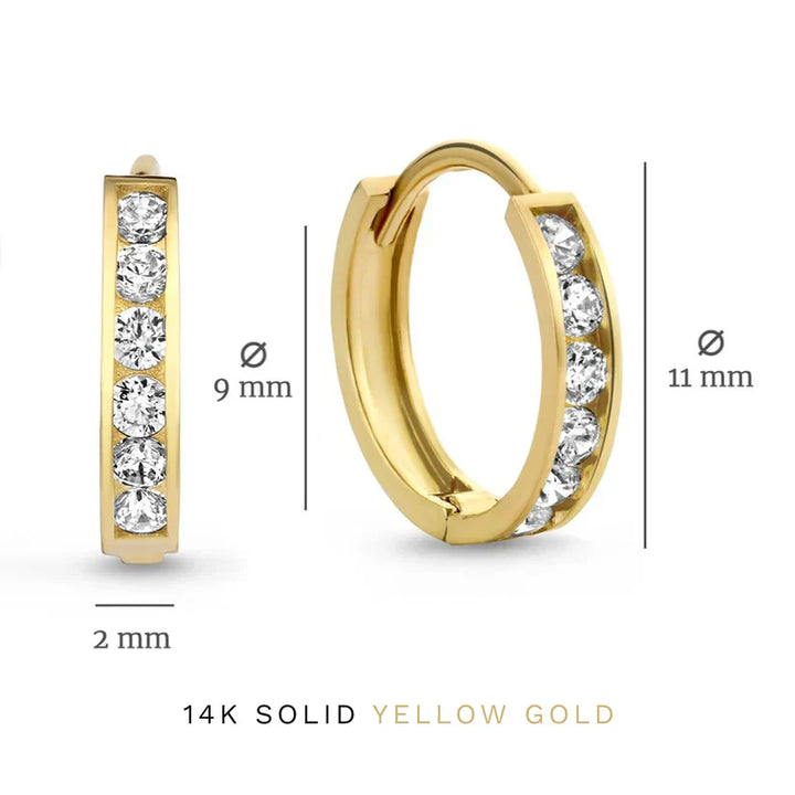 Boucles d'oreilles en pierre Dara Brillane | Or