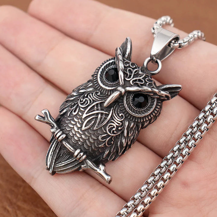 Collier Pendentif Sagesse Hibou Vintage