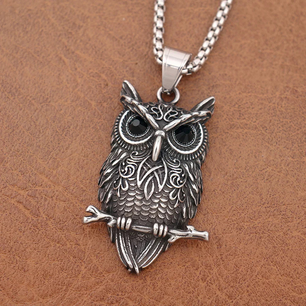 Collier Pendentif Sagesse Hibou Vintage
