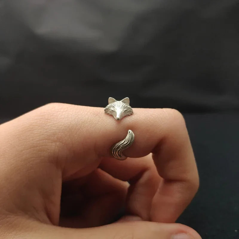 Bague Renard Argenté pour Femmes