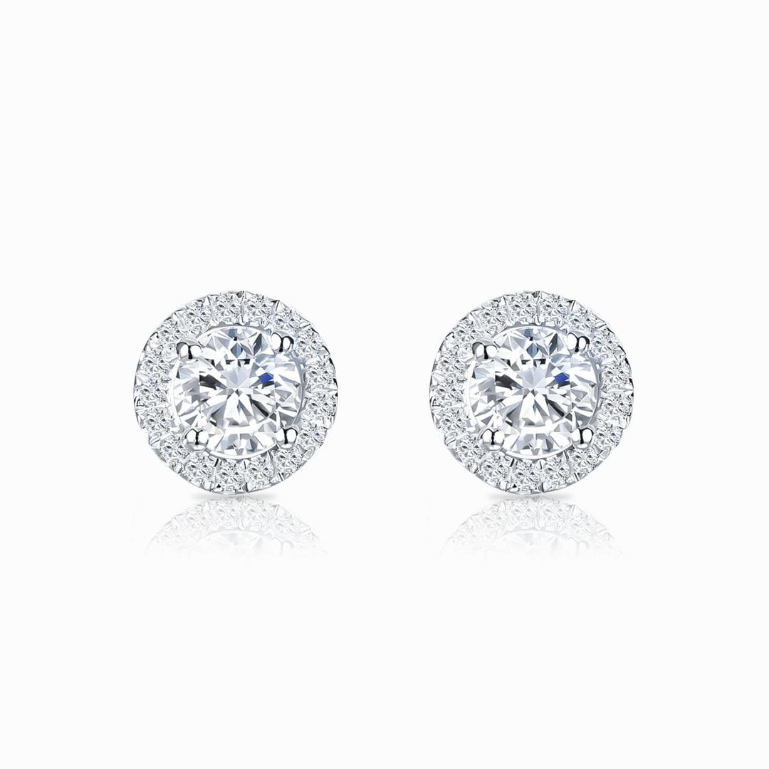 Boucles d'oreilles Belle dame | Or blanc 17k