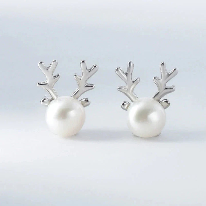 Boucles d'oreilles en perles de renne