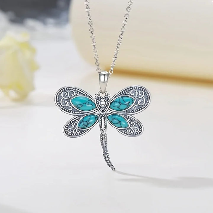 Collier Pendentif Argent Libellule
