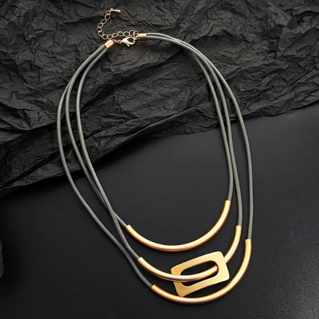 Collier Or & Noir