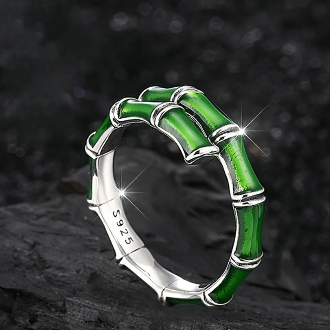 Bague en Argent Bambou