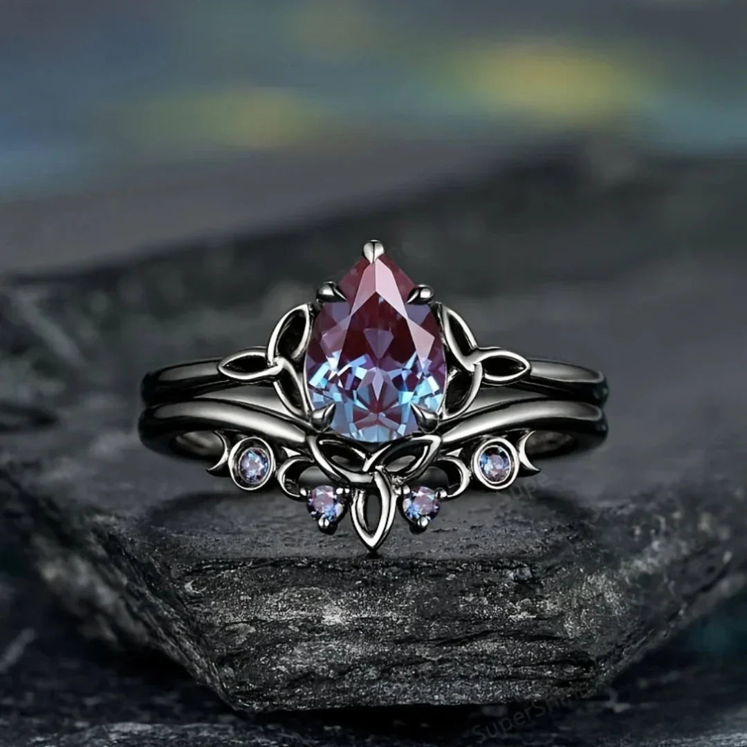 Bague en Améthyste | Or Blanc