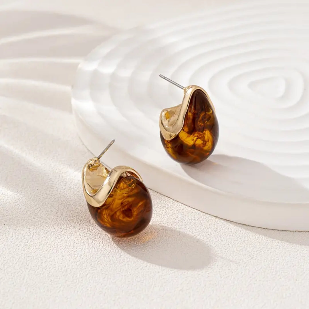 Panier d'oreilles Marron & Or