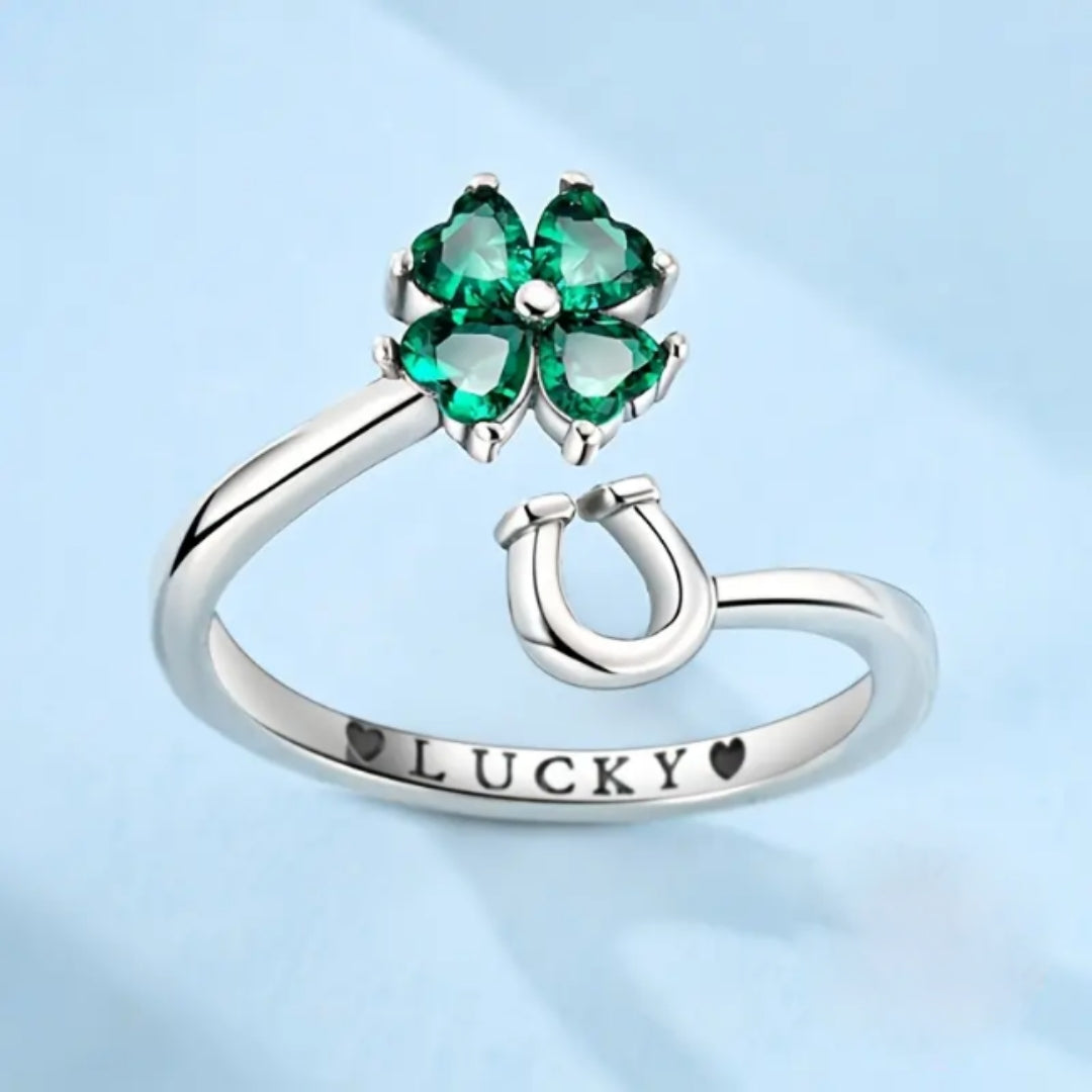 Bague Chanceuse Verte Ajustable