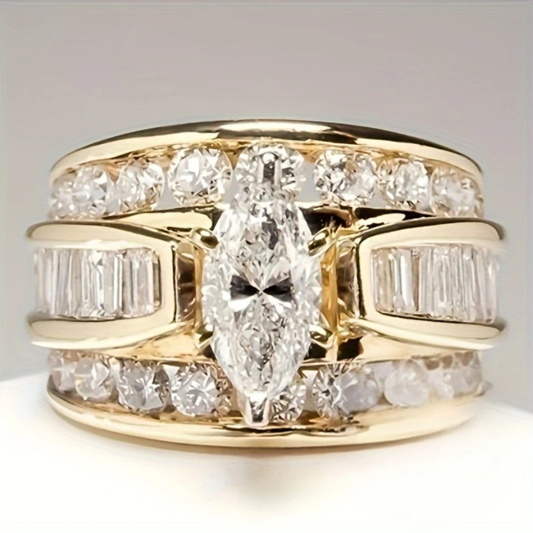 Bague Dorée Brillante