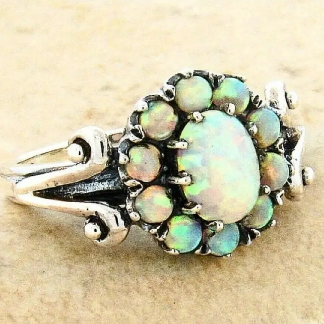Bague Fleur Opale