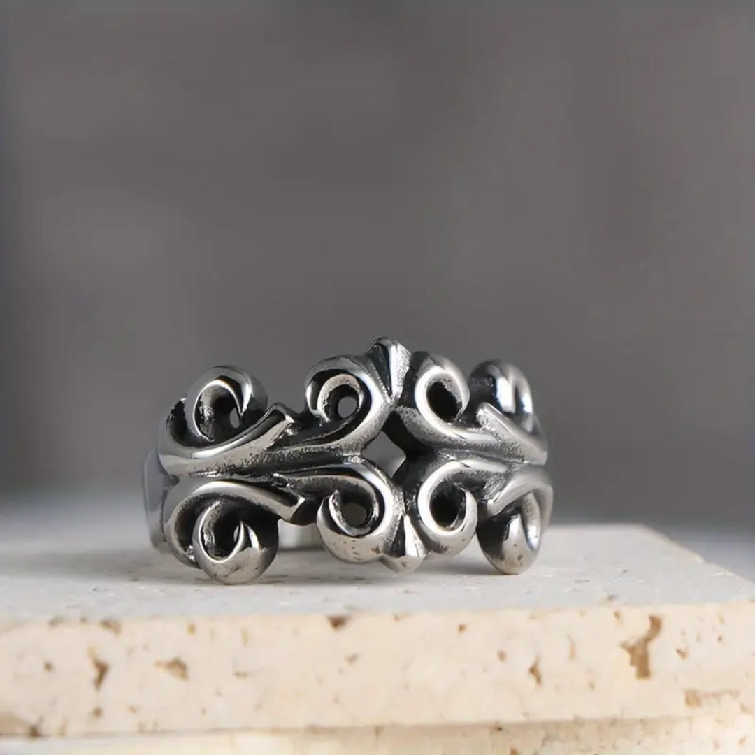 Bague Argentée Tribale
