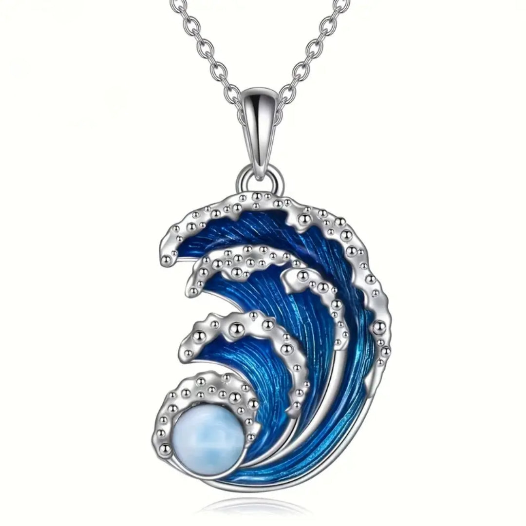 Collier Argent Bright Wave