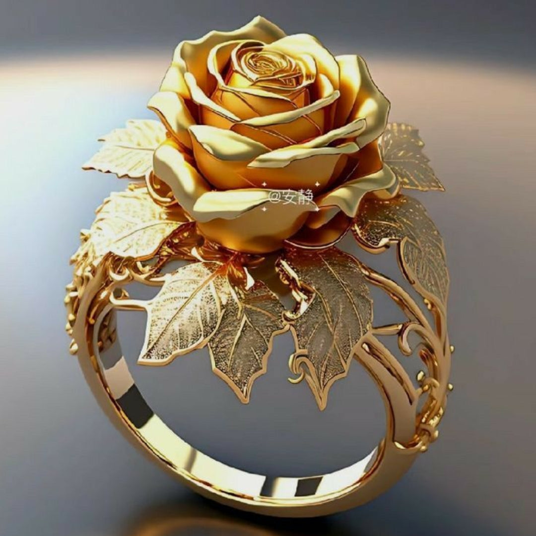 Bague Rose Dorée