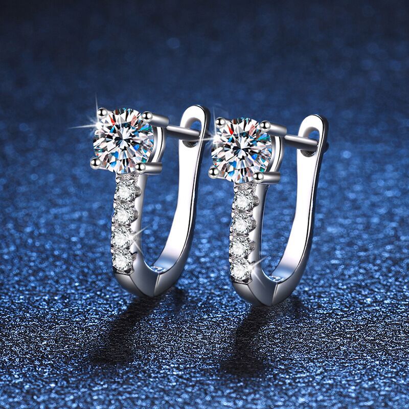 Boucles d'oreilles Noelle | Or blanc 16k