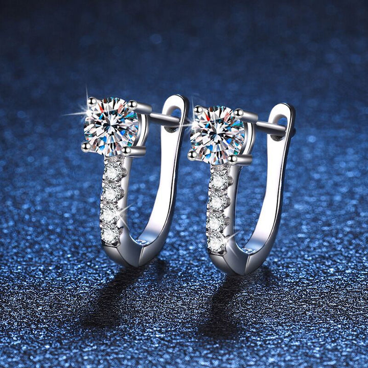 Boucles d'oreilles Noelle | Or blanc 16k