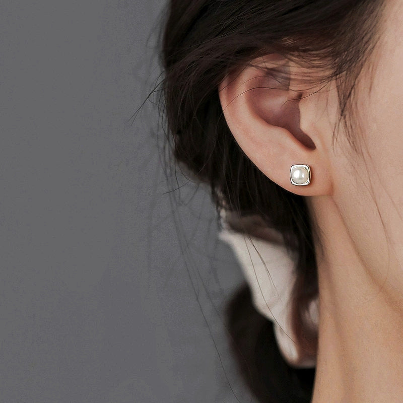 Boucles d'oreilles en perles d'eau douce classiques