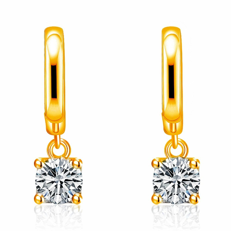 Boucles d'oreilles carrées Aurora | Or 16k