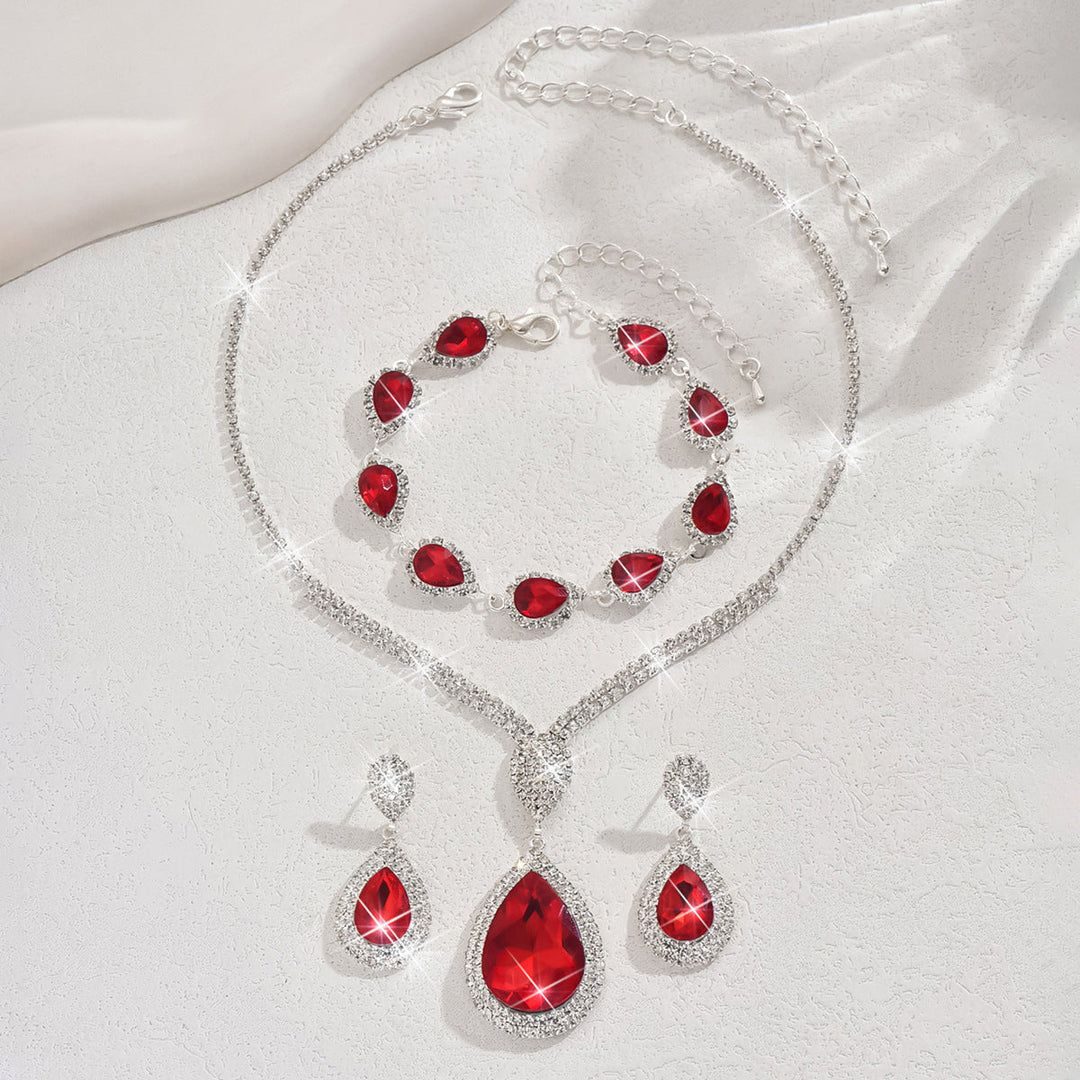 Ensemble de bijoux Thalira Bloodwynne | Or blanc