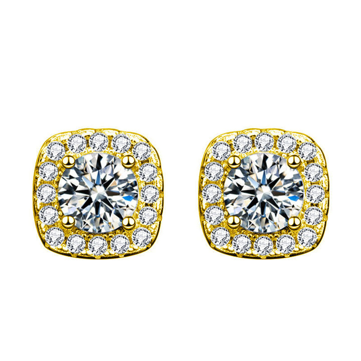 Boucles d'oreilles Glennis | Or blanc 18k