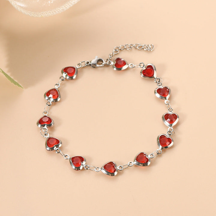 Bracelet Ophelyra Garnetelle | Or Blanc