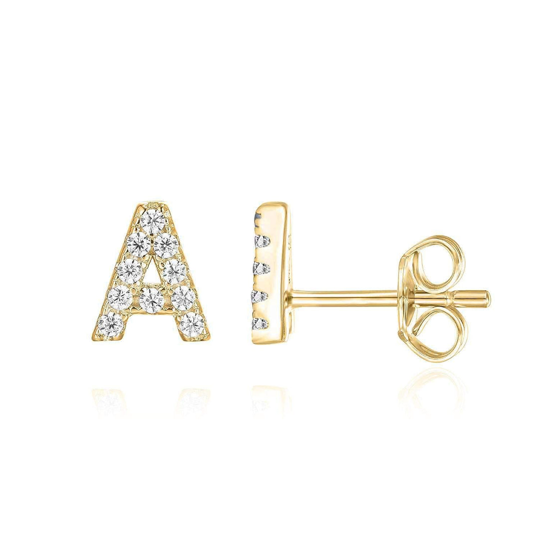 Boucle d'oreille initiale 1pc | Or 16k