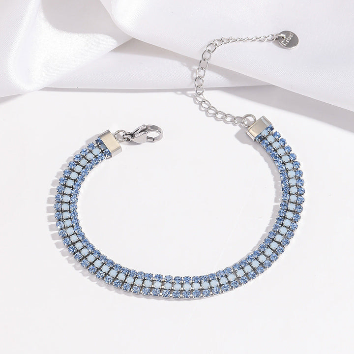 Bracelet Signature Brillant | Or Blanc