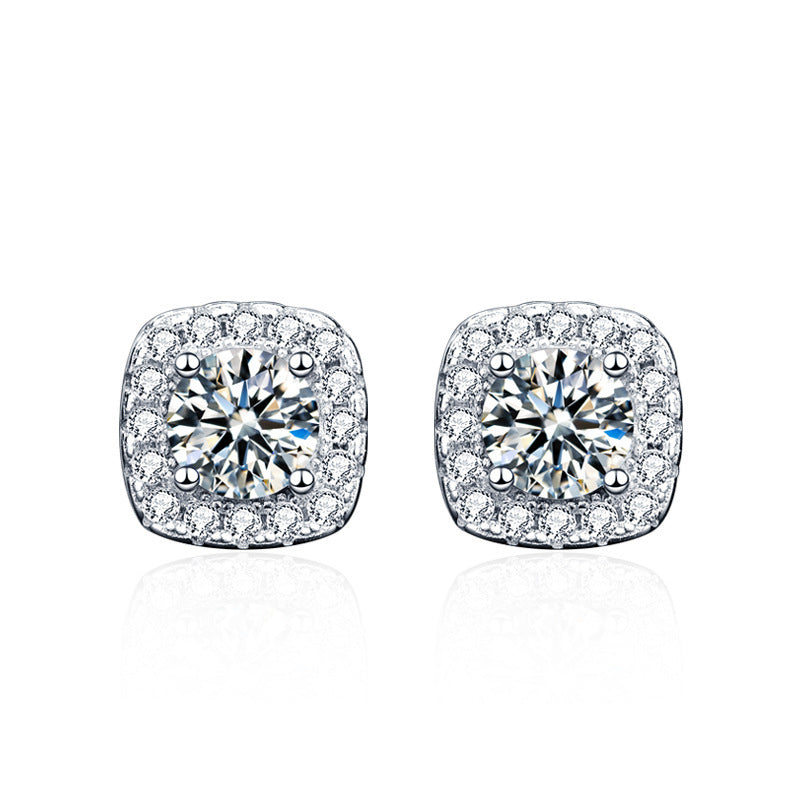 Boucle d'oreille Glennis | Or blanc 18k
