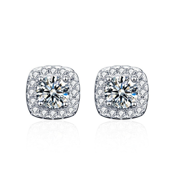 Boucles d'oreilles Glennis | Or blanc 18k