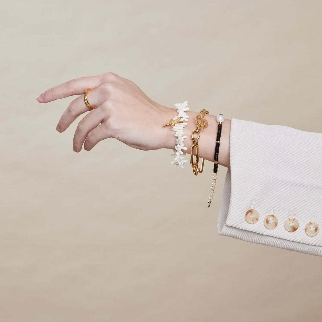 Bracelet T-Bar Lien | Or