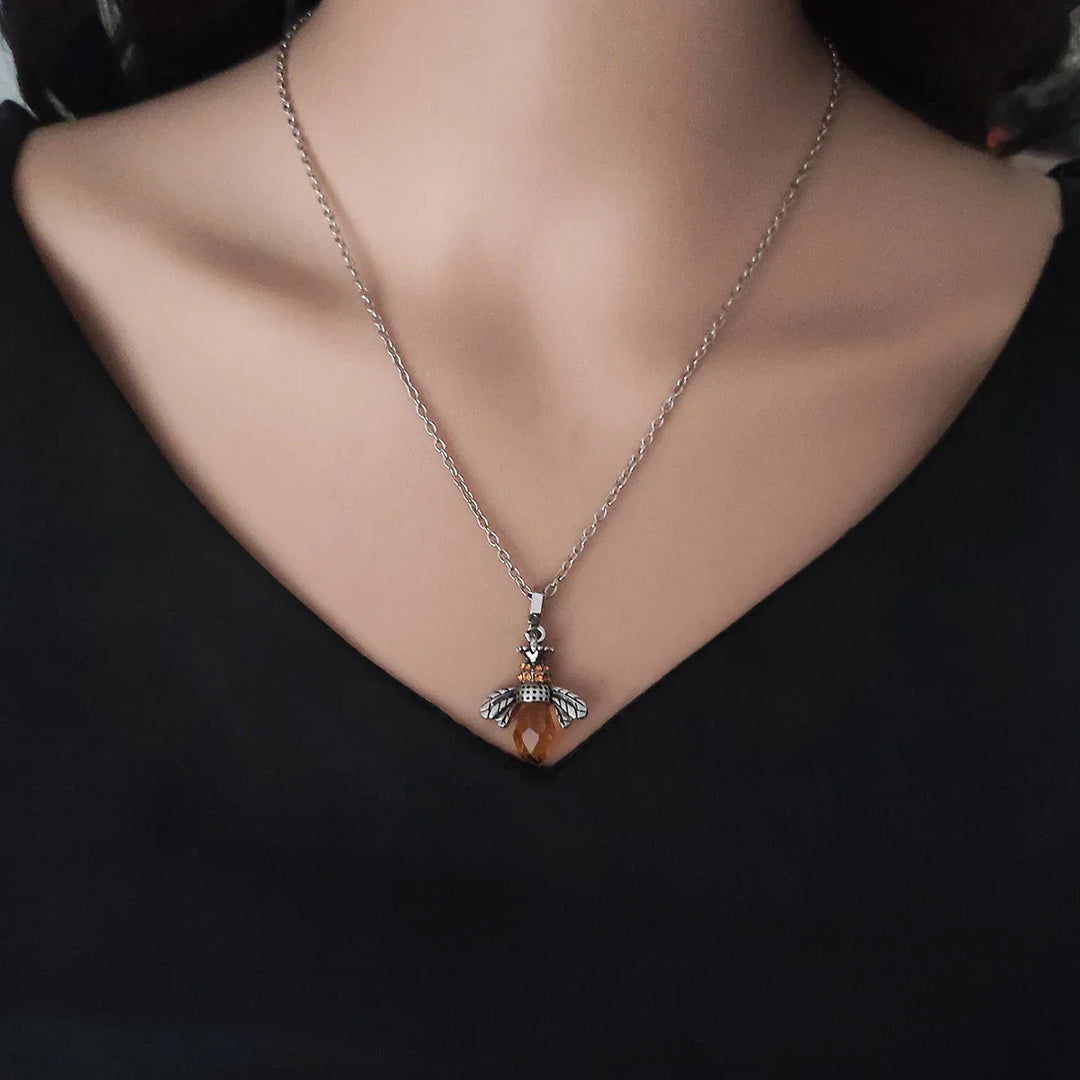 Collier et Boucles d'Oreilles Vintage Abeille